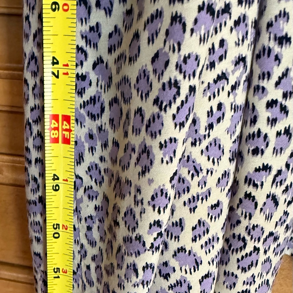 Whistles Midi Dress with Purple Leopard Print NWOT - Picture 6 of 8